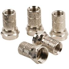 5x Antennenstecker TV Sat Adapter F- Stecker 7 mm für Satellitenanschluss