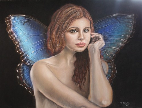 Original pastel painting - pastel,