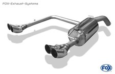  Duplex Sportauspuff Toyota Yaris 1 TS Typ P1 2x76 DTM rund scharf