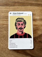 JÜRGEN GRABOWSKI SGE EINTRACHT FRANKFURT QUARTETT KARTE no  BERGMANN oder Panini