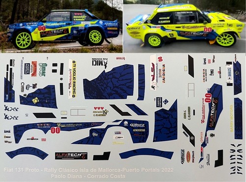 Decal fiat 131 proto - 1:43,