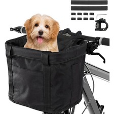 Fahrradkorb  abnehmbar Hund Katze Korb Aluminium schwarz