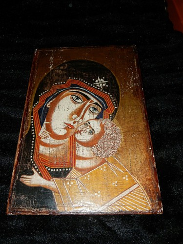 Bild ikone madonna mit - -,