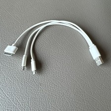 Multi USB Ladekabel 3in1, ca 15cm USB-A auf Micro USB und  2 x IPhone