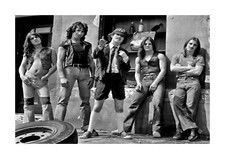 Angus young a4 mounted - young,