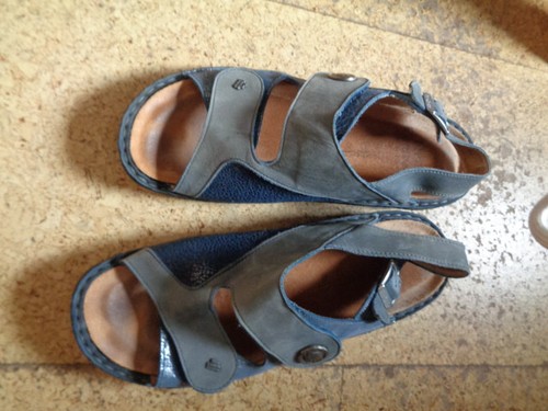 Sandalen blau grau - in, 41