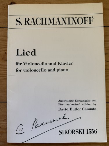 Lied von rachmaninoff - "lied", rachmaninoff/