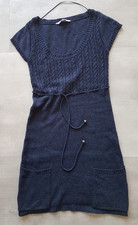 Strickkleid blau, kurzarm