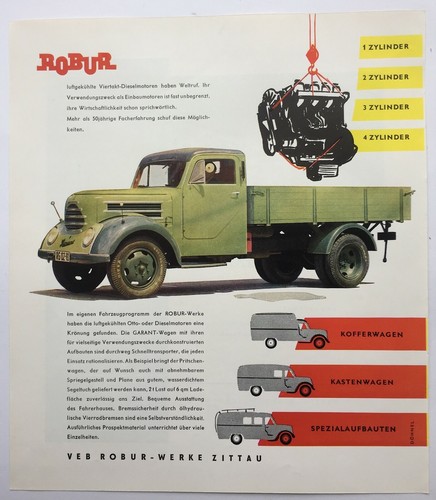 Orig reklame werbung robur - reklame,