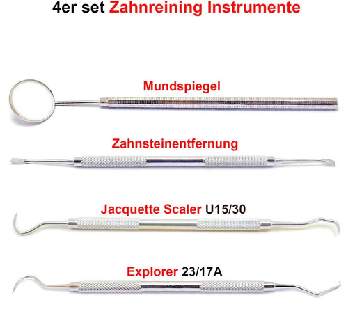 4er set dental zahnreiniger - set,