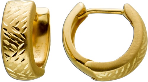 Creolen 12mm gelbgold - gelbgold, 8