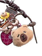 Taschenanhänger, Schlüsselanhänger, Plüschherz, Teddy,Geschenk 
