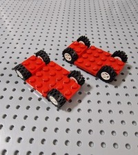 LEGO Fahrgestell Chassis Auto Rot 2 Stück Vehicle Base 4x7x2/3 2441 A134