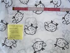 Schäfchenstoff 100% Baumwolle Deko, Kissen, Bettwäsche etc.,  2,00 m x 1,40 m