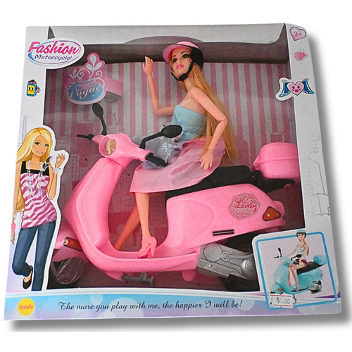Fashion puppe mit motorroller - fashion,