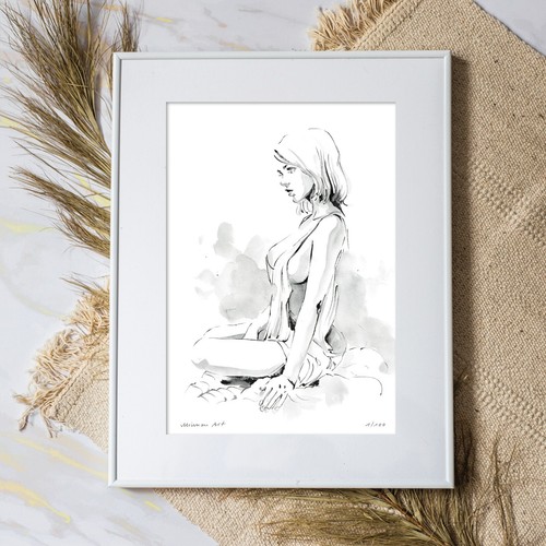Minnou art kunstdruck - art, a4