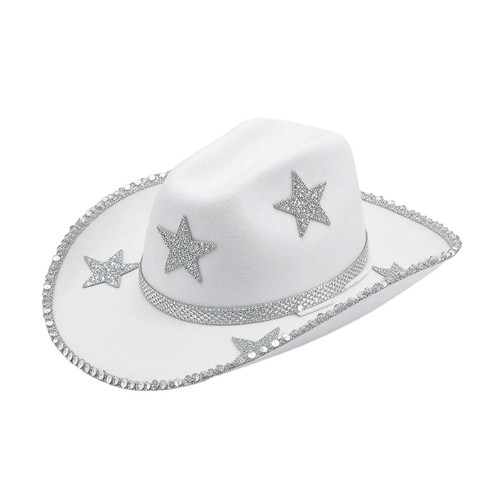 Cowboyhut mit sternen - cowboyhut, breiter