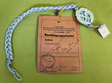 DDR NVA MfS Schützenschnur Infanterie ungültiges MUSTER 1989