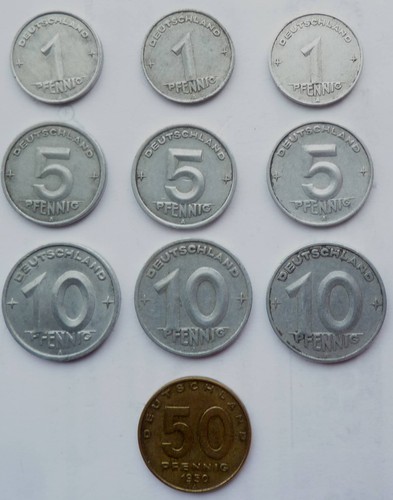 Alte ddr münzen 1948 - 10,