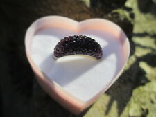 Alter Ring 925 Sterlingsilber Bandring Zirkonia violett lila TCM Rg 57/17 neuwer