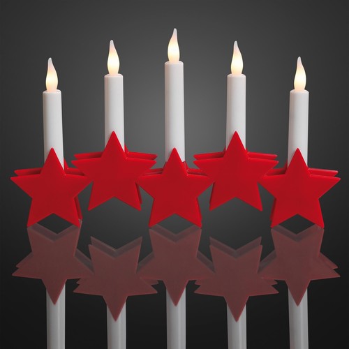 Led leuchter sterne rot motiv - sterne,