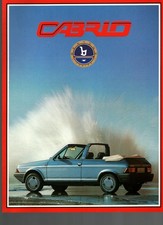 Prospekt Fiat Ritmo Cabrio Bertone von 1984