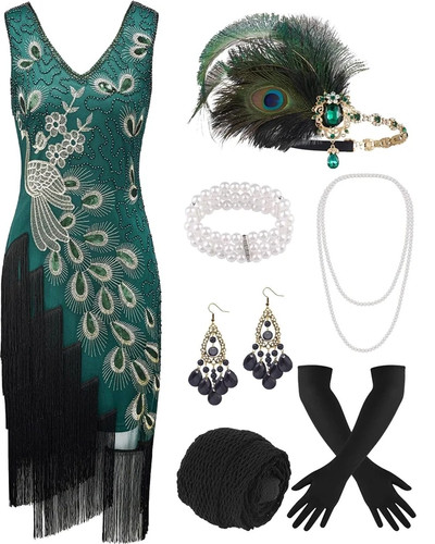 20er jahre flapper style kleid - jahre,