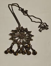 Türkische  Vintage Amulett Kette Collier XXL Anhänger Bauchtanz-Schmuck