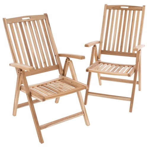 Divero 2er set gartenstuhl - set,