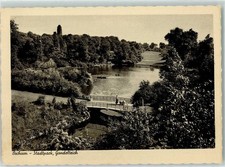39201193 - 4630 Bochum Stadtpark Gondelteich Bruecke Kinderwagen Bochum