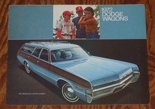 1972 Dodge Polara Monaco Coronet Wagon Prospekt brochure n Charger Dart