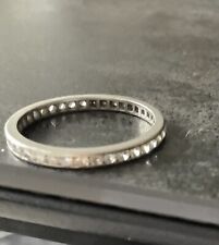 Memory Diamantring Weißgold 18 ct NP 2500 € Zertifikat ca 43 Steine 1ct