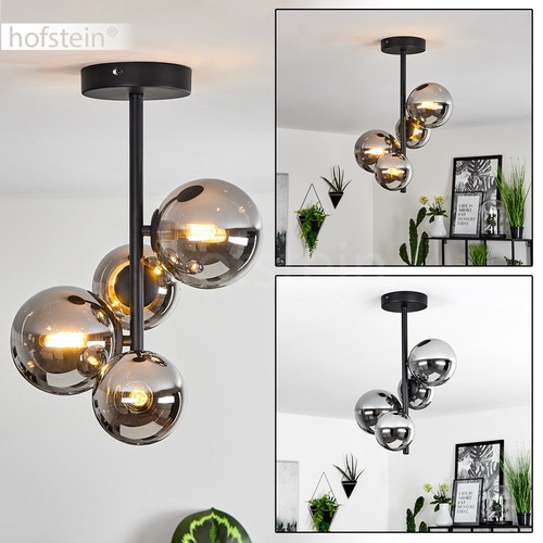 Decken leuchte lampe rauchglas - leuchte,