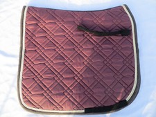 Eskadron Brillant Dressurschabracke Schabracke DL wine weinrot beige braun