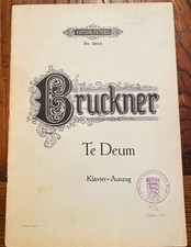 Anton Bruckner Te Deum Klavierauszug Noten Edition Peters