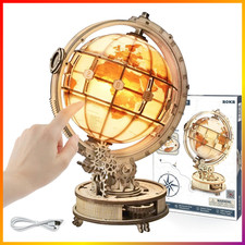 3D Holzpuzzle Leuchtglobus mit