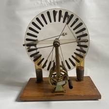 Wimshurst Influenzmaschine Philip Harris Birmingham Mechanical Instrument Antik