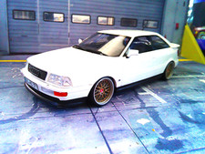 AUDI 80 / 90 S2 / Coupe ABY Quattro Coupe weiss UMBAU BBS Degenhardt Otto  1:18