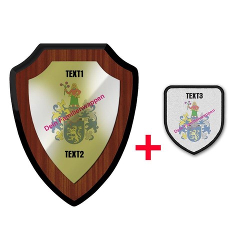 Wappen set wappenschild - set,