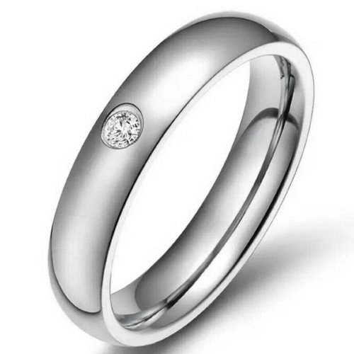 Edelstahl damenring mit - edelstahl,
