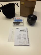 NIKON AF-S Nikkor 50mm 1,8 G Objektiv F-Mount mit Original Verpackung  58mm 