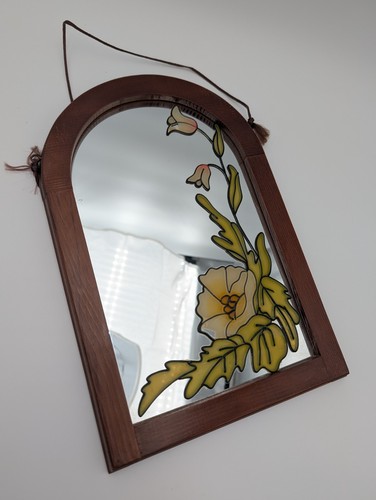 Vintage wandspiegel holz art - vintage,