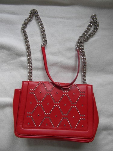 Handtasche zara leder rot - handtasche,