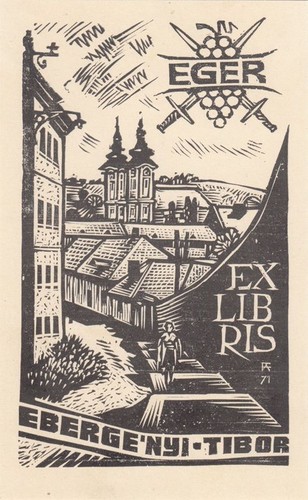Exlibris bookplate holzschnitt - exlibris,