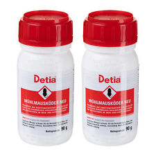 Detia Wühlmausköder Neu 2x 90 g Schermaus Wühlmaus bekämpfen Wühlmausgift Köder