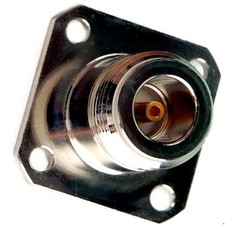 N-Koaxial Einbaubuchse, 50Ohm 11GHz gerade vergoldet Kontakte lötbar, Koax, 1St.