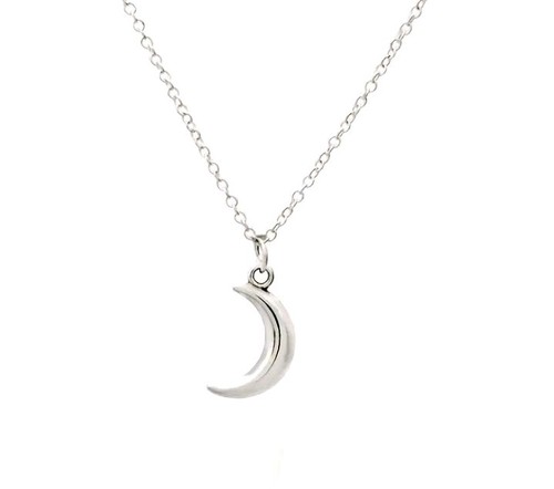 Halskette silber mond - silber,
