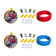 Flexible Rennbahn mit Rampe