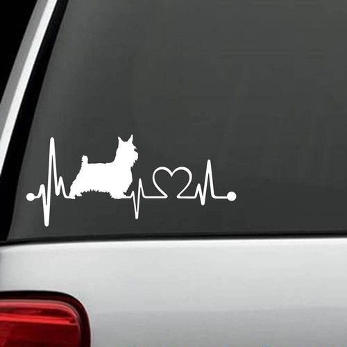 Westie dog heartbeat decal - westie,