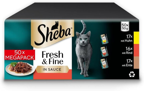 Sheba catcare pouch wet fresh - wet,